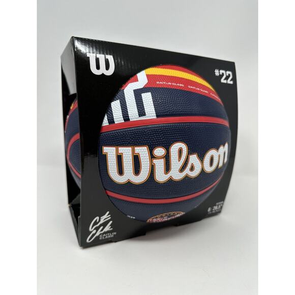 *IN HAND* CAITLIN CLARK WILSON FEVER RISING BASKETBALL SIZE 6 - Picture 1 of 12